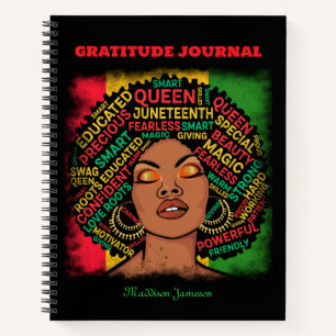 Gratitude Journal for Black Women Typography