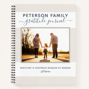 Gratitude Journal Personalised Family Notebook