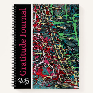 Gratitude Journal Personalised Graffiti Art
