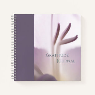 "Gratitude Journal" Soft Floral Spiral Notebook