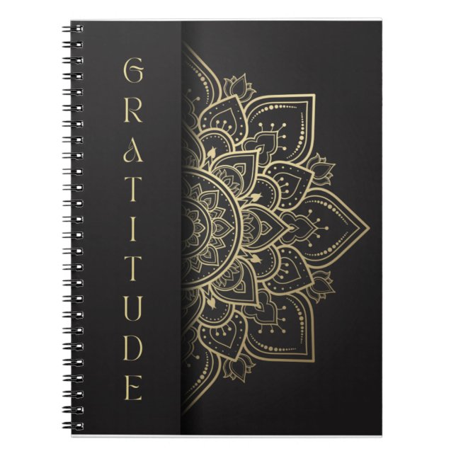 Gratitude Journal Spiral Notebook  (Front)