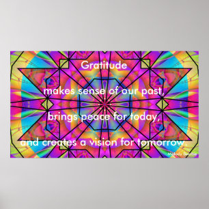 "Gratitude Makes Sense" Poster