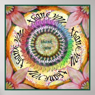 Gratitude Mandala Poster