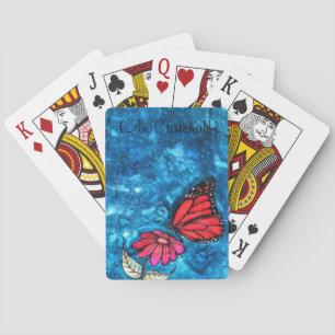 Gratitude Monarch Butterfly Playing Cards: By CYn Playing Cards