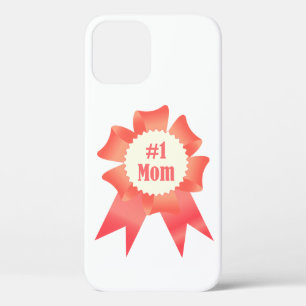 Gratitude Number One Mum winner award ribbon iPhone 12 Pro Case