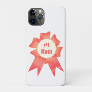 Gratitude Number One Mum winner award ribbon iPhone 11 Pro Case