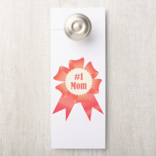 Gratitude Number One Mum winner award ribbon Door Hanger