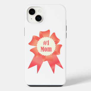 Gratitude Number One Mum winner award ribbon iPhone 14 Plus Case
