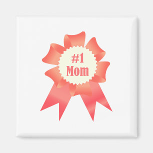 Gratitude Number One Mum winner award ribbon Magnet