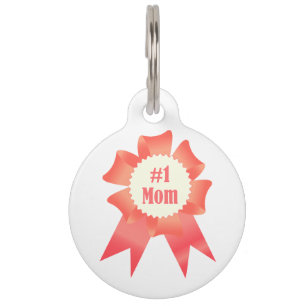Gratitude Number One Mum winner award ribbon Pet Tag