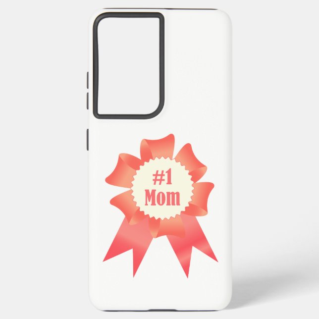 Gratitude Number One Mum winner award ribbon Samsung Galaxy S21 Ultra Case (Back)