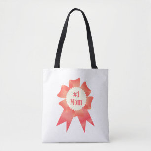 Gratitude Number One Mum winner award ribbon Tote Bag