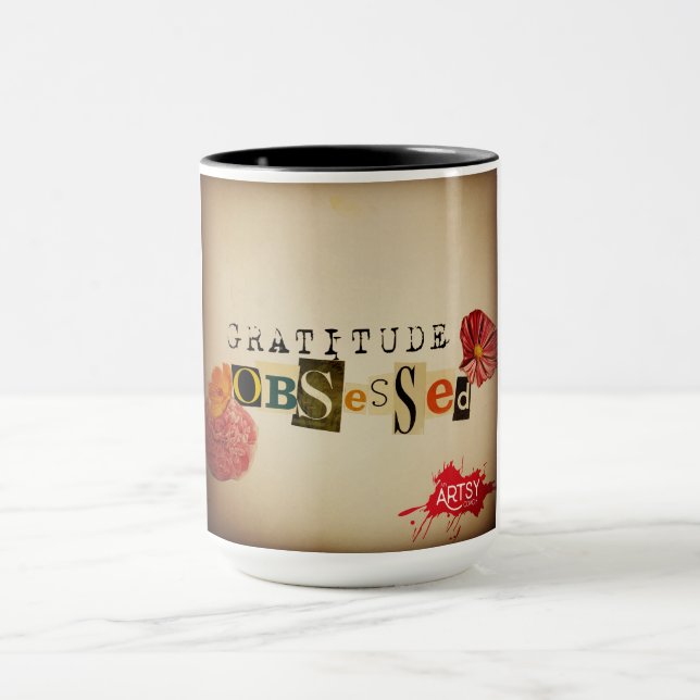 Gratitude Obsessed Coffee Mug (Center)