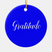 Gratitude ornament