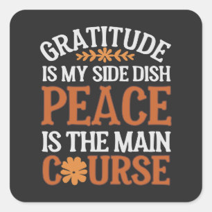 Gratitude & Peace Sticker Sheet - Customisable