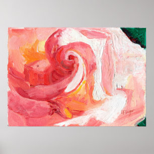 Gratitude Pink Rose Poster