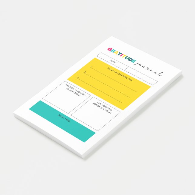 Gratitude Planner Journal Post-it Notes (Angled)
