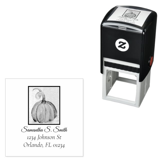 Gratitude Pumpkin Self-inking Stamp (In Situ)
