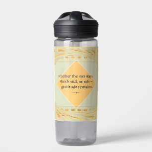 Gratitude Remains: Grateful Day or Night  Water Bottle