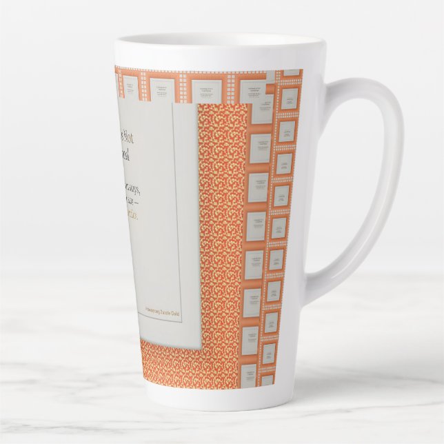 Gratitude Remains: Stillness Holds Gratitude Every Latte Mug (Right)