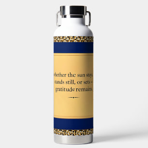 Gratitude Remains: unique self-care Life Rhythm Water Bottle