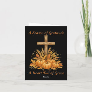 Gratitude Season Thanksgiving Card