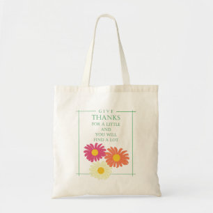 Gratitude Thankful Quote Tote Bag