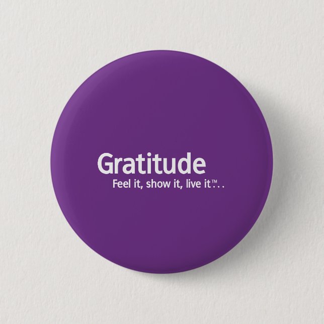Gratitude - Thought Shapers™ 6 Cm Round Badge (Front)