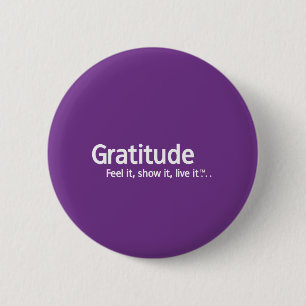 Gratitude - Thought Shapers™ 6 Cm Round Badge