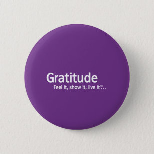 Gratitude - Thought Shapers™ 6 Cm Round Badge