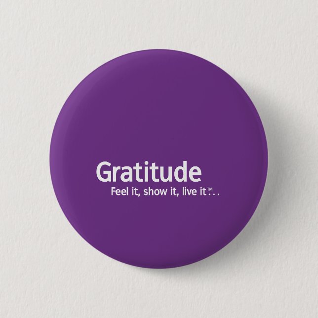 Gratitude - Thought Shapers™ 6 Cm Round Badge (Front)
