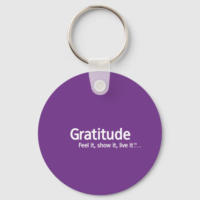Gratitude - Thought Shapers™ Key Ring (Front)