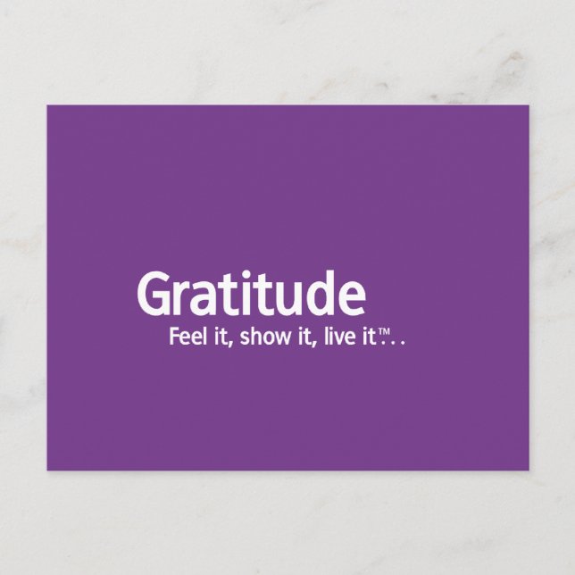 Gratitude - Thought Shapers™ Postcard (Front)