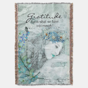 Gratitude Throw Blanket