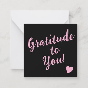 Gratitude to You! Customer Appreciate QR Code Card