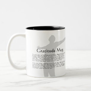Gratitude Two-Tone Coffee Mug