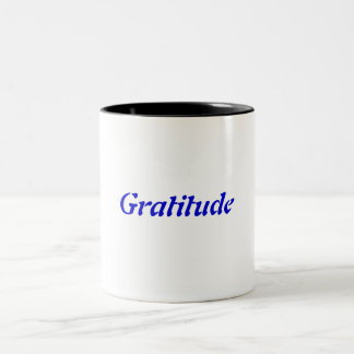 Gratitude Two-Tone Coffee Mug