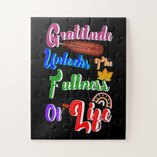 Gratitude Unlocks The Fullness Of Life Jigsaw Puzzle