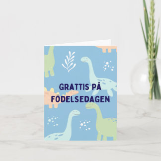 Grattis på födelsedagen, Swedish birthday Card