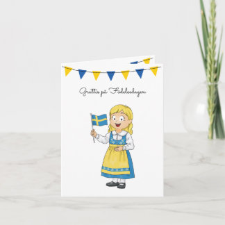 Grattis på Födelsedagen Swedish Birthday Card