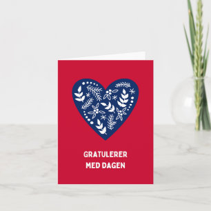 Gratulerer med dagen, Norwegian birthday Card