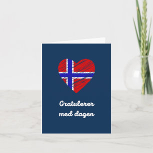 Gratulerer med dagen, Norwegian Happy Birthday Card
