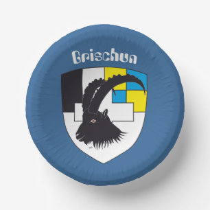 Graubünden, Grigioni, Grischun Pappteller Paper Plate