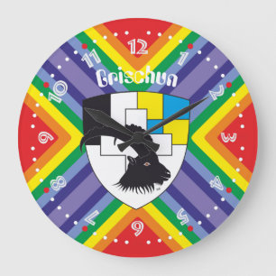 Graubünden Grischun Grigioni Switzerland Large Clock