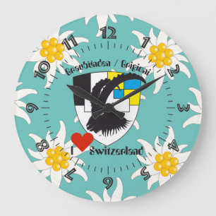 Graubünden Grischun Grigioni Switzerland Svizra Large Clock
