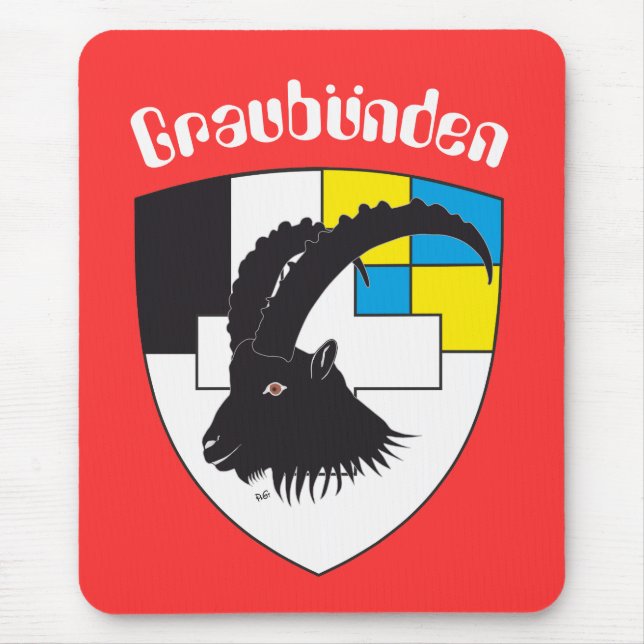 Graubünden Schweiz Mausmatte Mouse Pad (Front)
