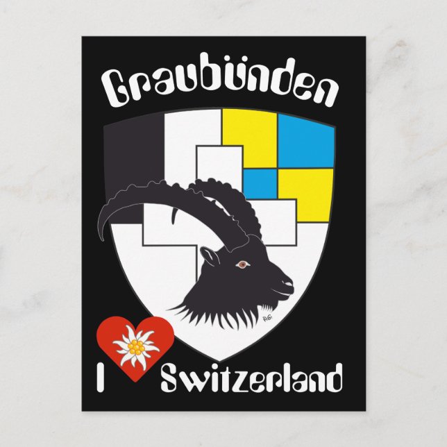 Graubünden Schweiz Postkarte Postcard (Front)