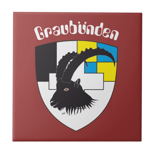 Graubünden Switzerland Fliese Ceramic Tile (Front)