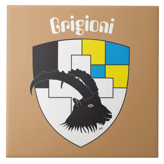 Graubünden Switzerland Fliese Tile (Front)