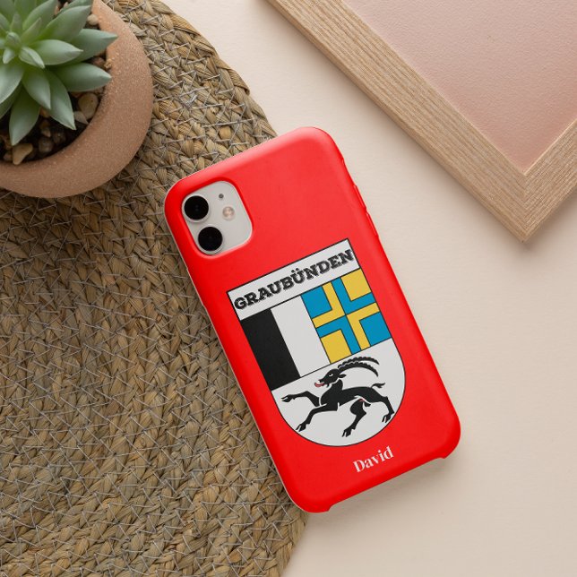 Graubünden, Switzerland | Swiss Cantons Crests Case-Mate iPhone Case (Creator Uploaded)